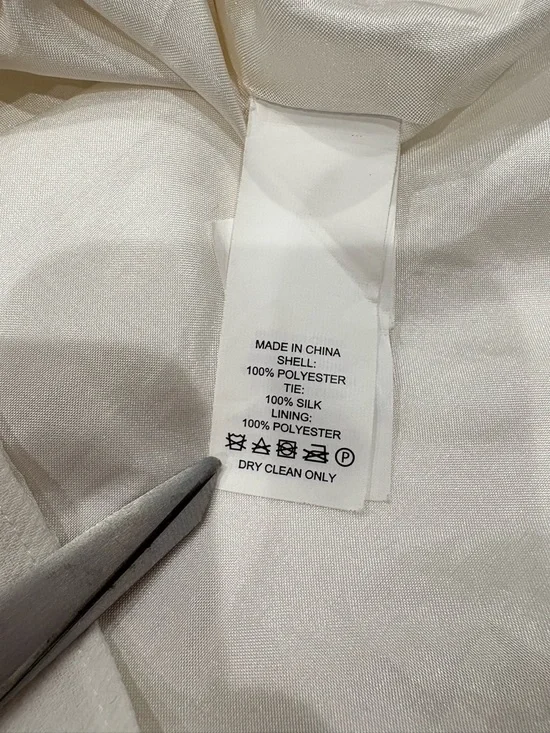 Kate Spade Griffin Shirt Dress Women 0 White Bow Tie Preppy Office Chic - Picture 9 of 12